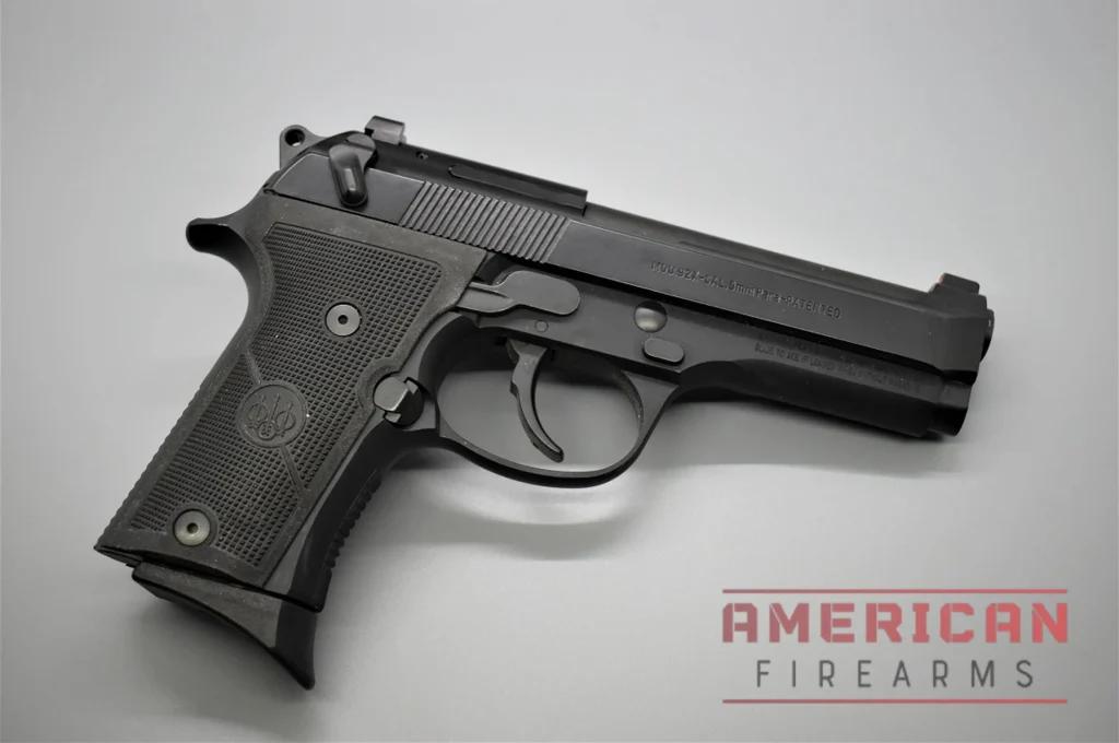 The Beretta 92 (shown here is the Beretta 92X Compact variant) is probably the most popular hammer-fired magazine-fed pistol anywhere.