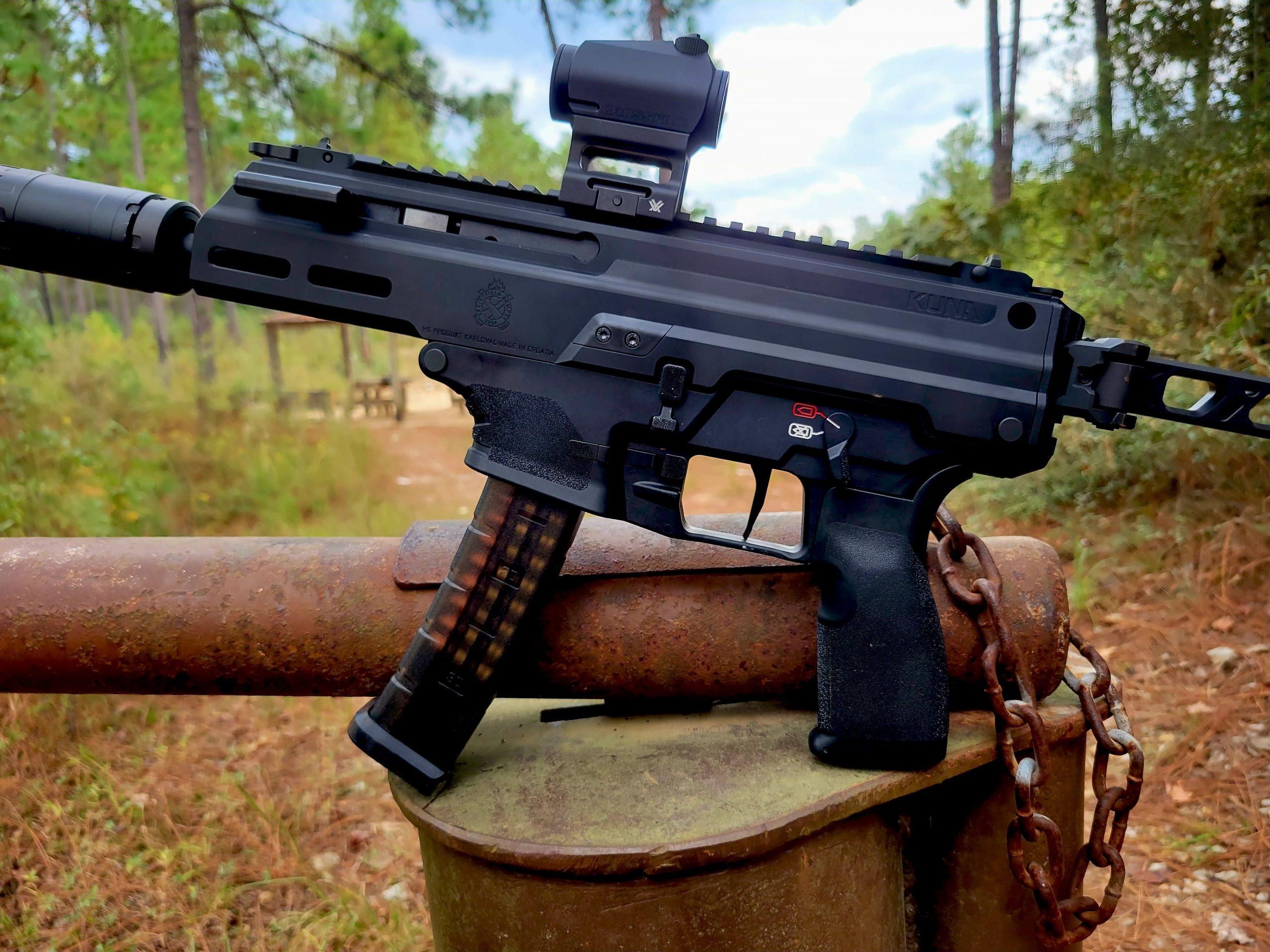 The Kuna feeds from translucent polymer magazines unique to this platform.