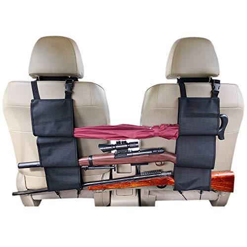 Truck Gun Rack to Hold 3 Rifles on The Car Concealed Seat Back, Compatible with Jeep/Sedans/Pickup/Trucks/SUV/Mini Vans and More