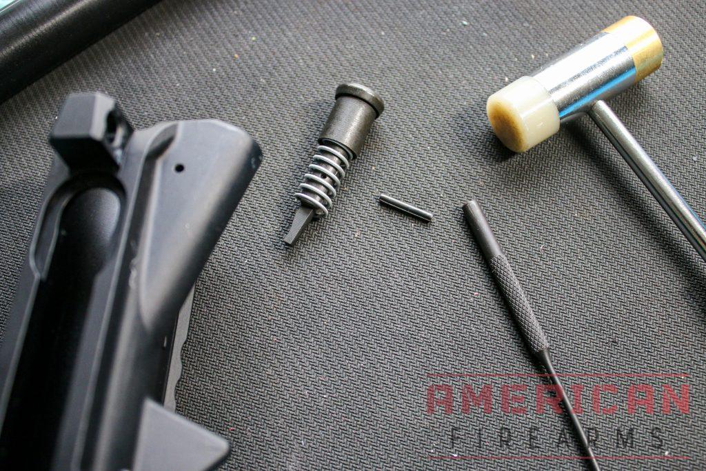 Forward assist, assist spring, and pin ready to rock