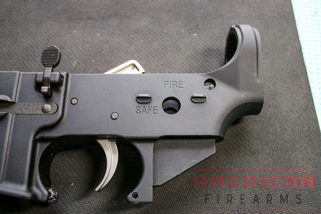 You can then hammer in the upper trigger pin and complete the trigger install.