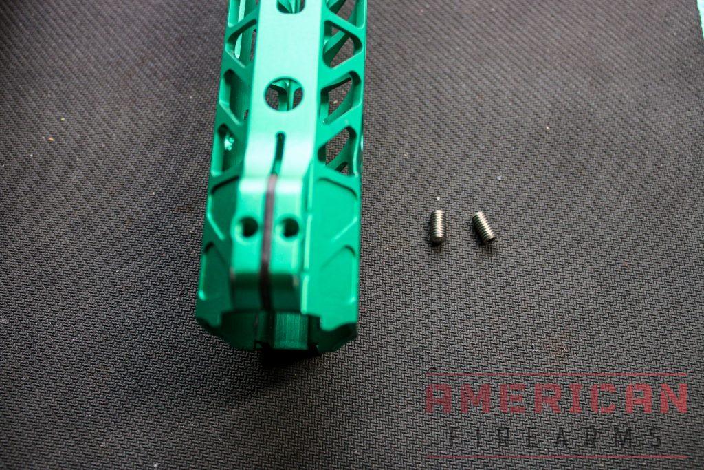 Apply thread locker to the two set screws and tighten down.