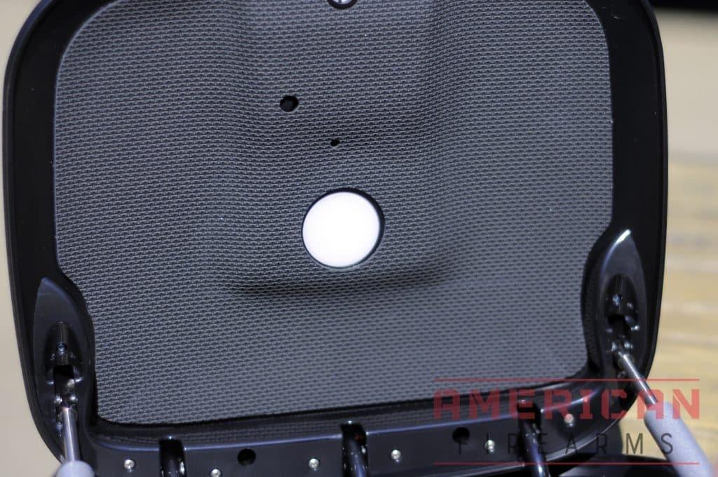 A top-mounted light is a must have for any nightstand safe -- lest you be stuck groping around in the dark when you least want to.