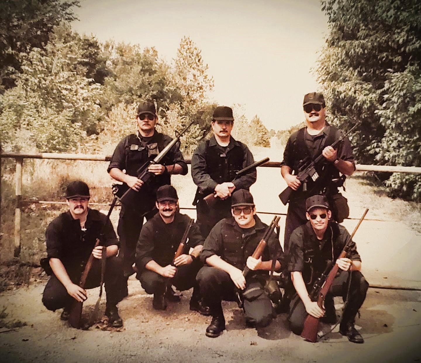 KCPD SWAT in 1982 -- over-indexing on shotguns and moustaches
