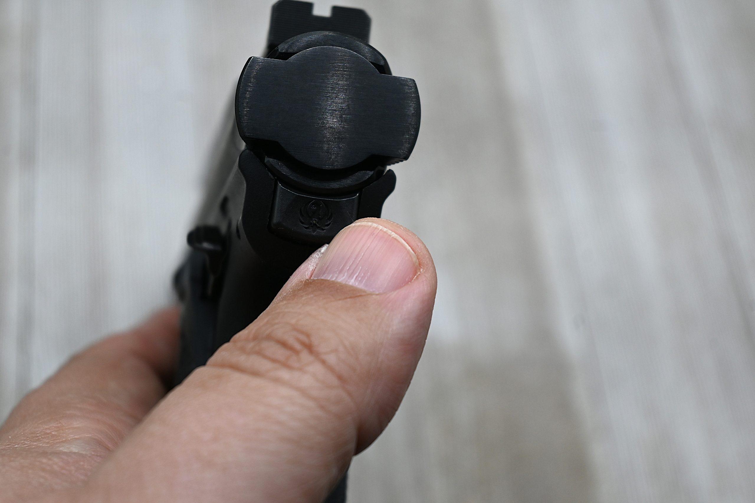 Ruger Mark 4 take down button