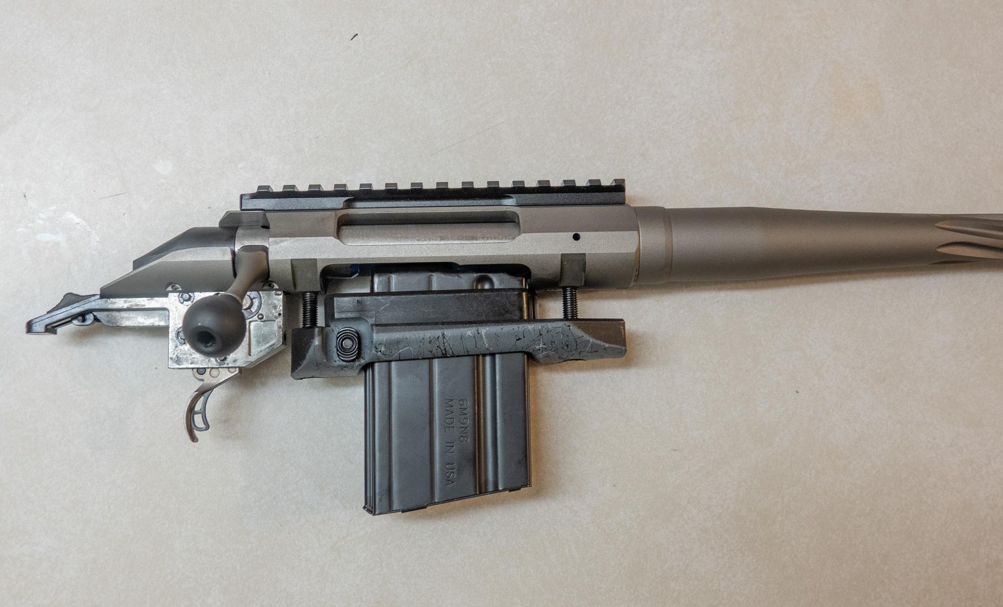 AI-style magazine seated in the Ruger American Predator magwell