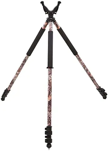 RokStad Shooting Stick for Hunting Rifles,Collapsible Adjustable Solid-Shot Shooting Rest Tripods Standing with 3 Legs,Lightweight Aluminum Design, Twist Locks and USR for Hunting,Outdoors
