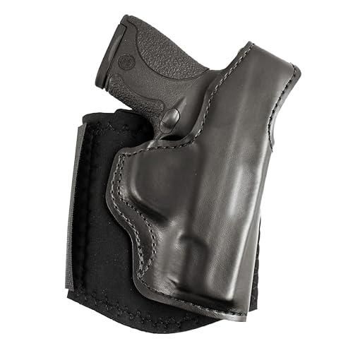 Desantis Die Hard Ankle Rig - Right Hand Draw, Black | Fits S&W M&P SHIELD 9/40, M2.0 9/40, 9 SHIELD PLUS, Concealed Ankle Holster, Holster Concealed Carry, Neoprene Leg Band