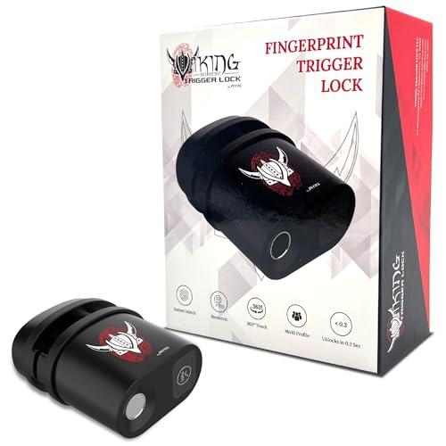 AYIN Viking Biometric Trigger Lock, Biometric Fingerprint Gun Trigger Lock with LCD Screen, New 2023 Model, Weather & Dust Resistant IP54, Fits Most Modern Firearms