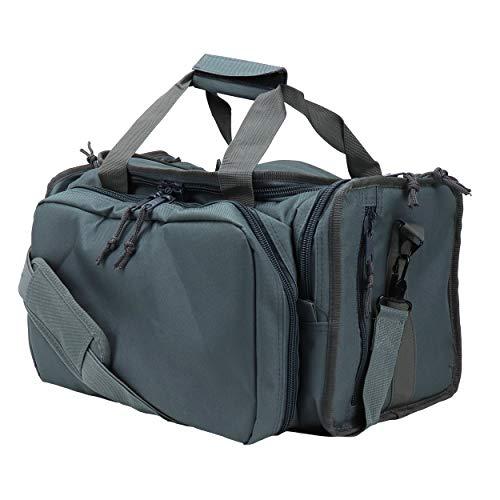 OSAGE RIVER Tactical Range Bag - Light Duty 13.5"x10.5"x7.5", Gunmetal Grey | Gun Duffle Bag with Removable Pistol Pouches for Ammo, Shooting, Hunting, or Travel
