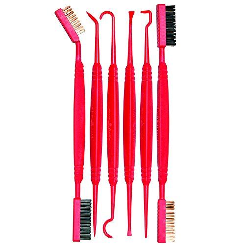 Real Avid 12-Piece Detailing Brush & Pick Set – Soft & Stiff Bristle Cleaning Brushes, Precision Picks & Hook Tools for Deep Cleaning, Maintenance & Detailing of Pistols, Rifles, and Outdoor Gear
